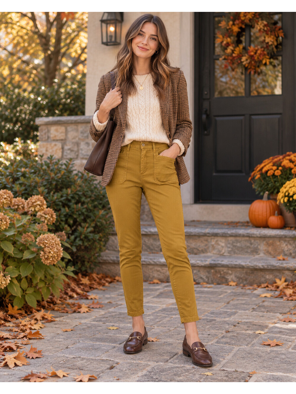 Old Navy Pixie Chino Utility Ankle Pants Womens 4 Yellow Skinny Stretch Preppy